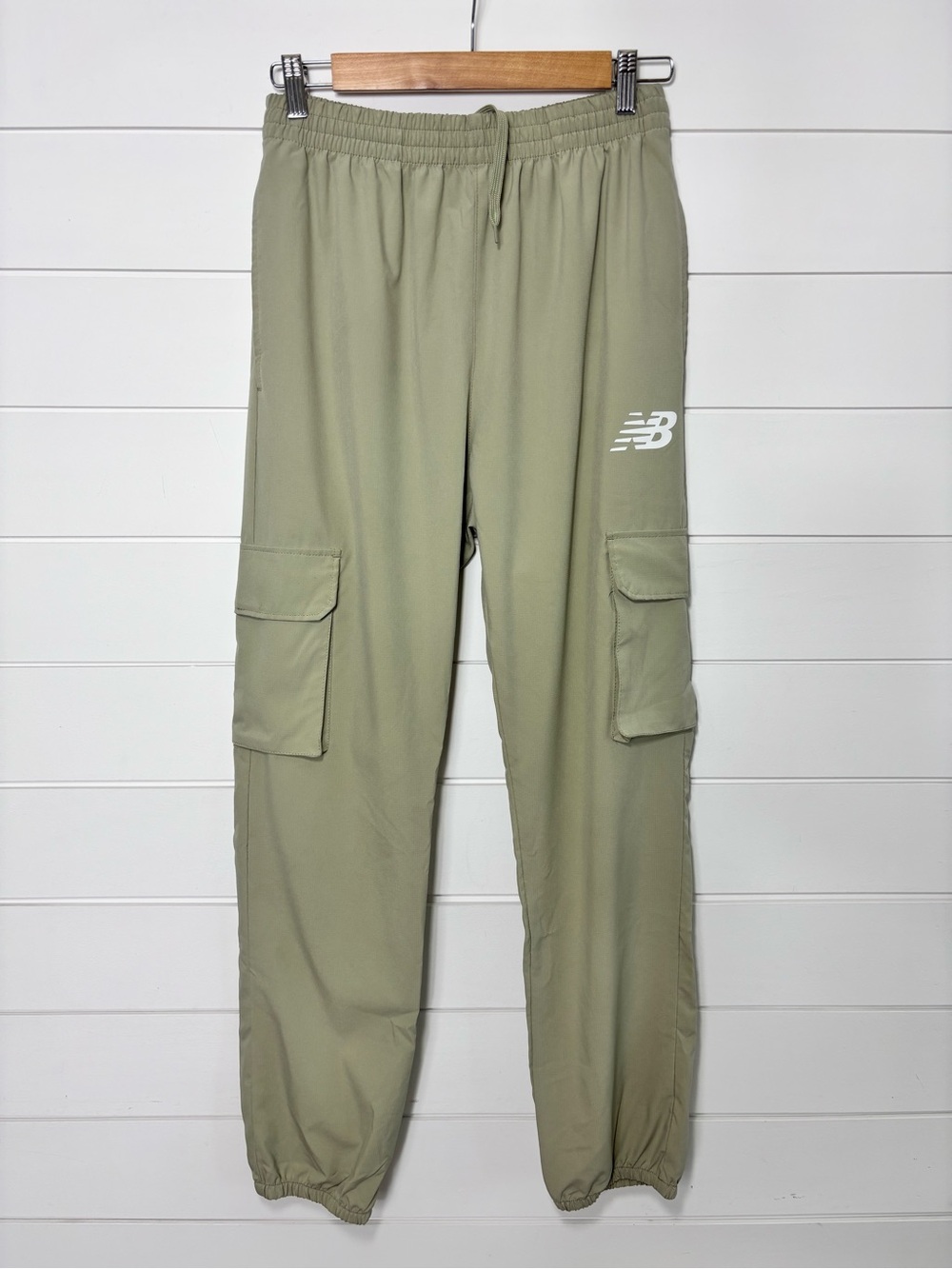 New Balance Mens All Motion Lightweight Joggers Running Green Cargo Pants size M
